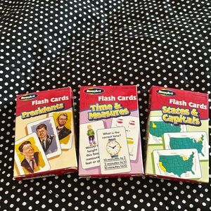🌿New! Rose Art flash cards presidents, time & measures, states and capitals